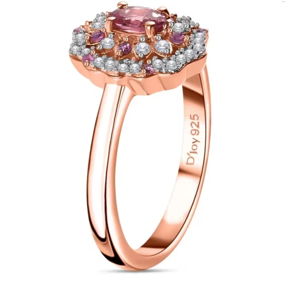 Mahenge Spinel and Multi Gemstone Sunset Bloom Ring